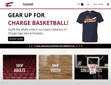 Tablet Screenshot of chargeteamshop.com